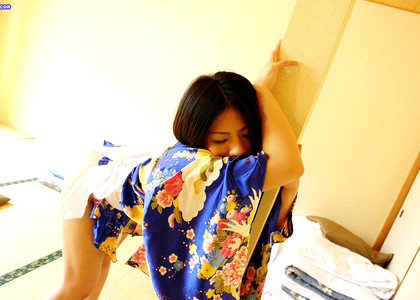 Japanese Kimono Manami Deemobi Brunette Girl