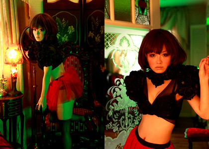 Japanese Misaki Saijo Blondemobitube Black Photos jpg 6